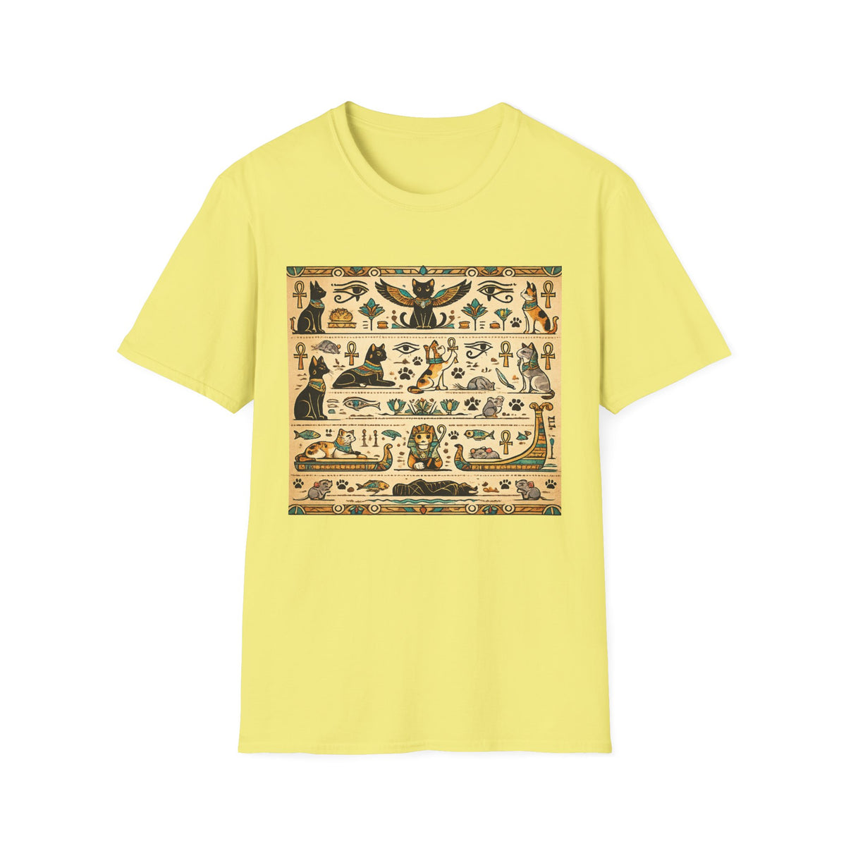 Cat Egyptian Hieroglyphs T-shirt