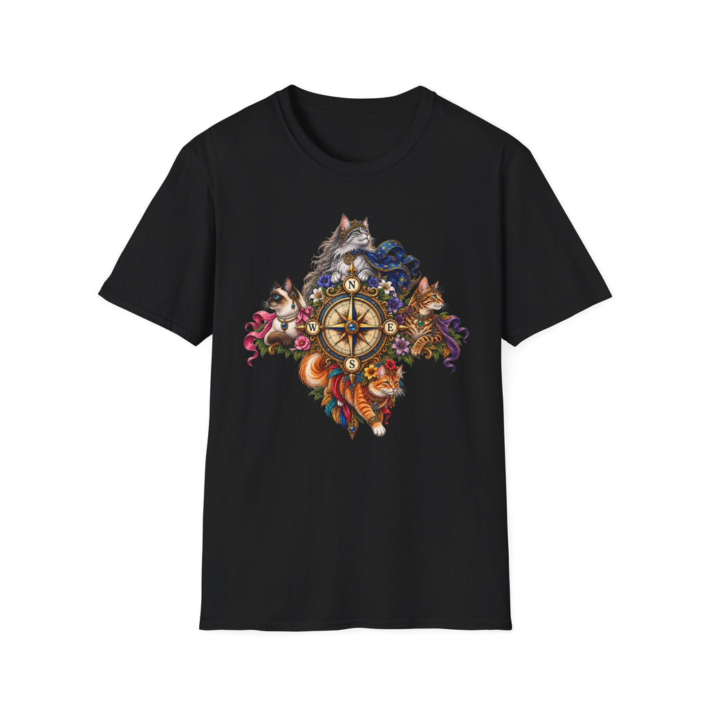 All Points Compass Cat T-Shirt