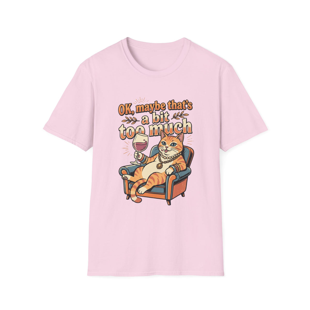 Cat Drinking Wine T-shirt