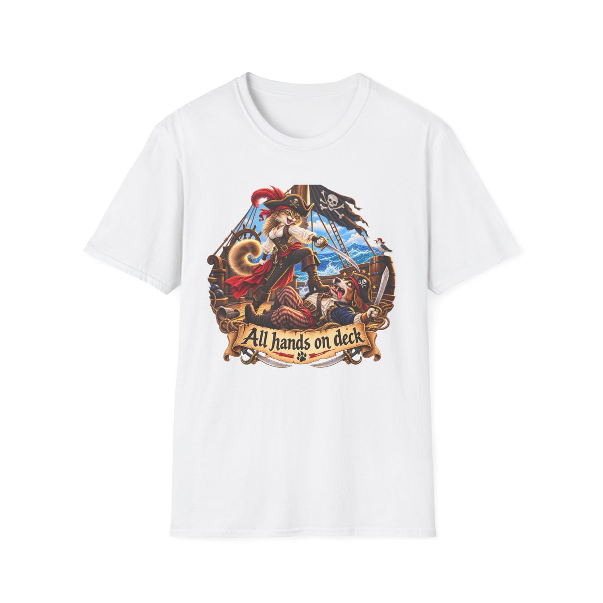 Captain Cat the Swashbuckler T-Shirt