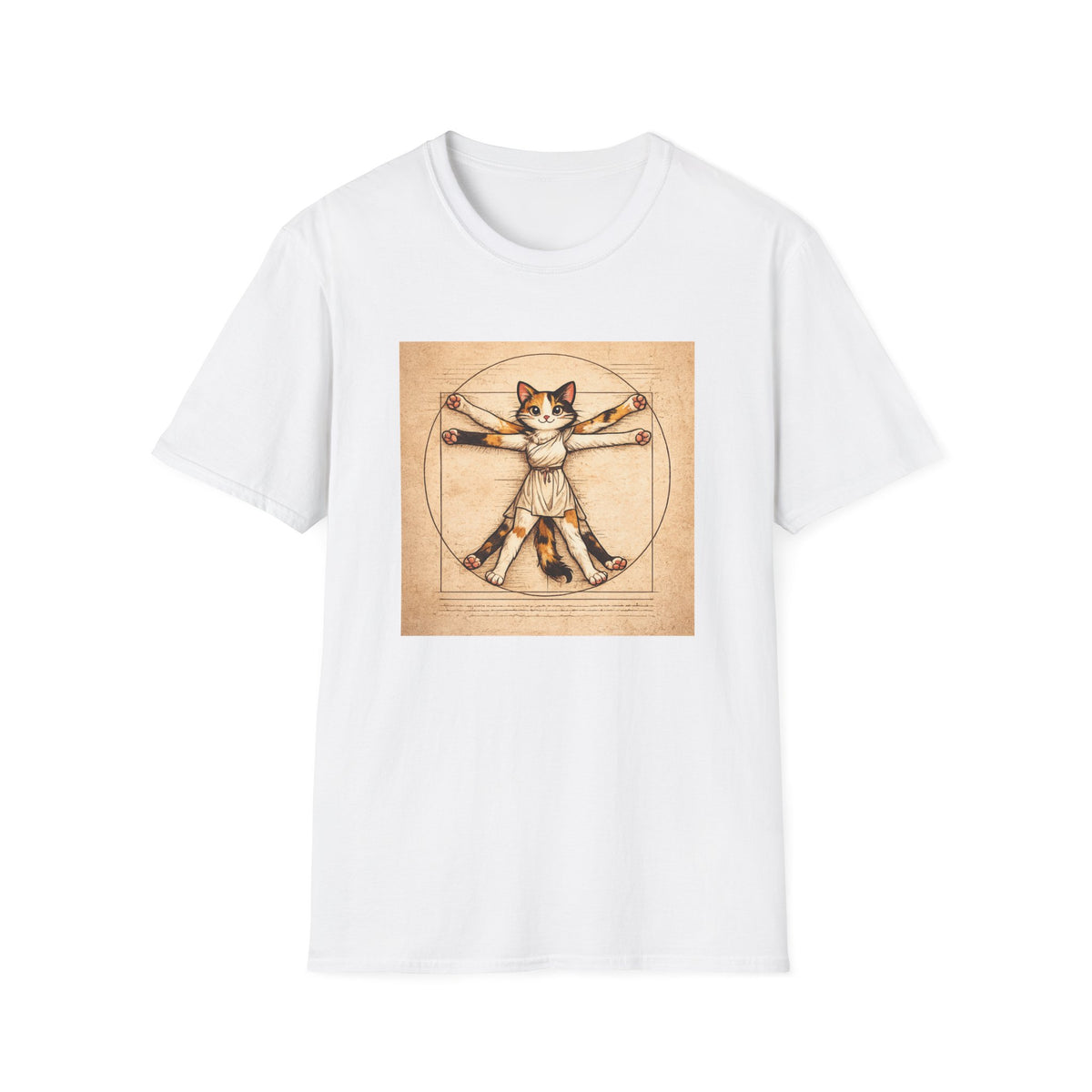 Cat Leonardo da Vinci T-shirt