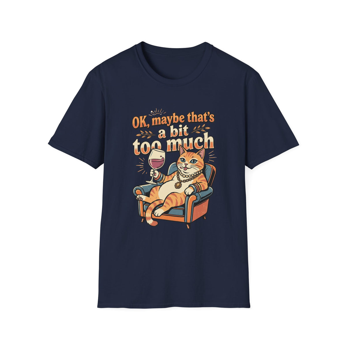 Cat Drinking Wine T-shirt
