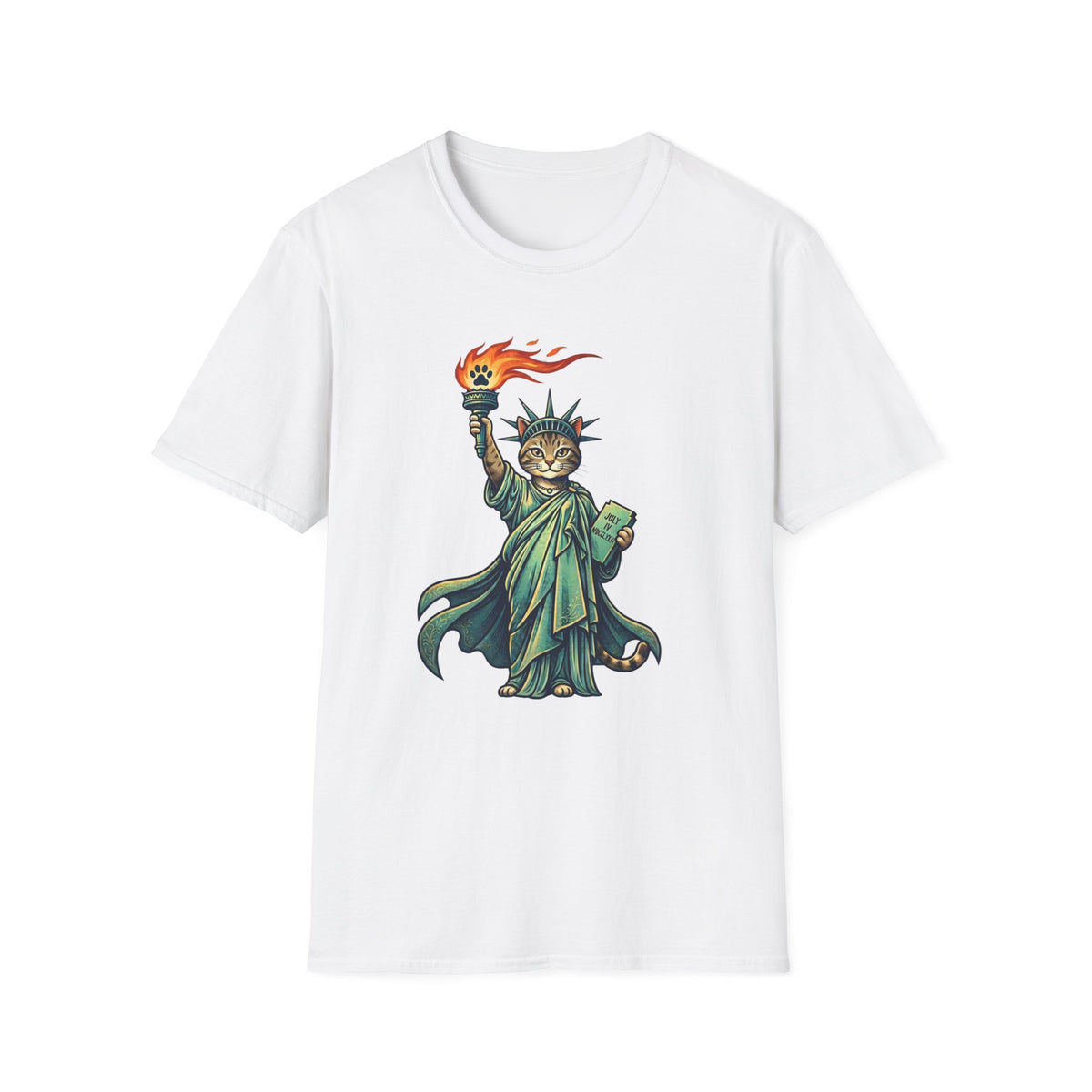 Statue of Liberty Cat T-shirt