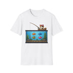 Cat fishing in Fish Tank T-shirt
