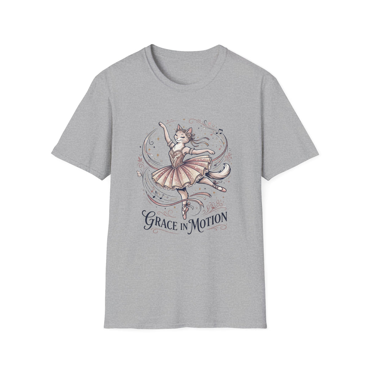 Ballet Cat "Grace in Motion" T-Shirt