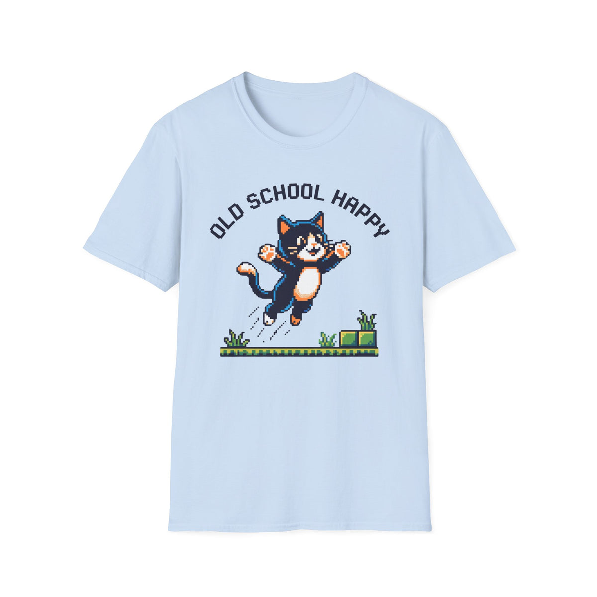 Old School Happy Cat T-Shirt