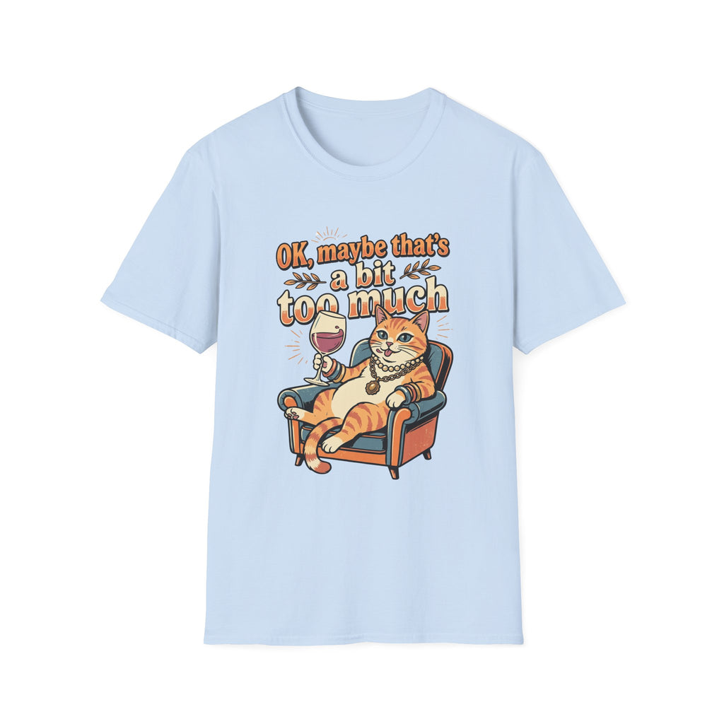Cat Drinking Wine T-shirt