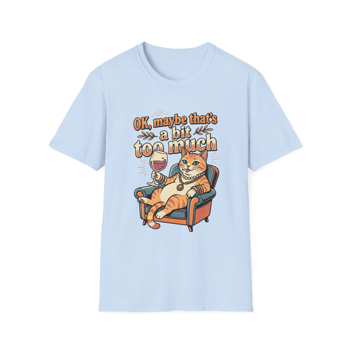 Cat Drinking Wine T-shirt