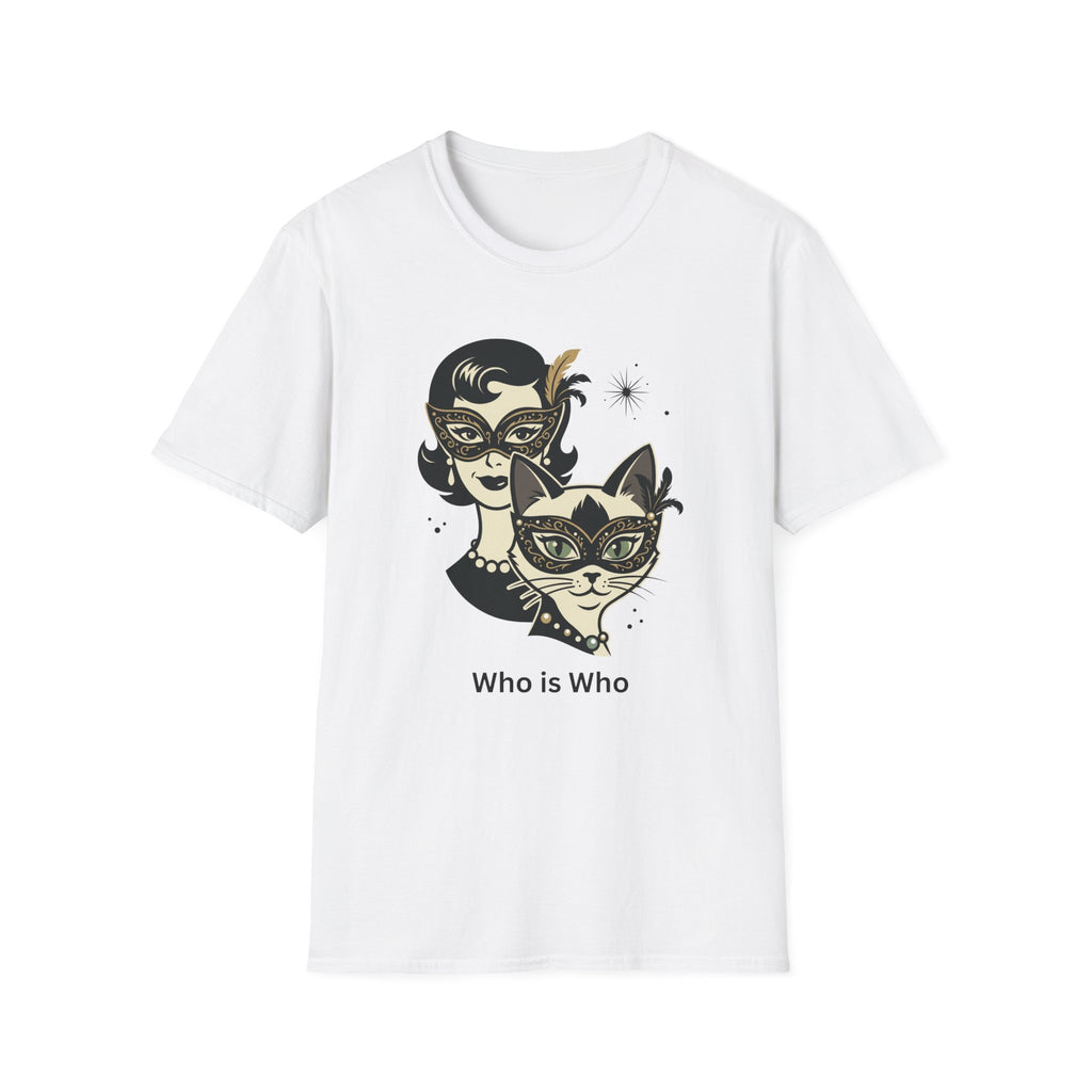 Who is Who Masquerade Mask T-Shirt