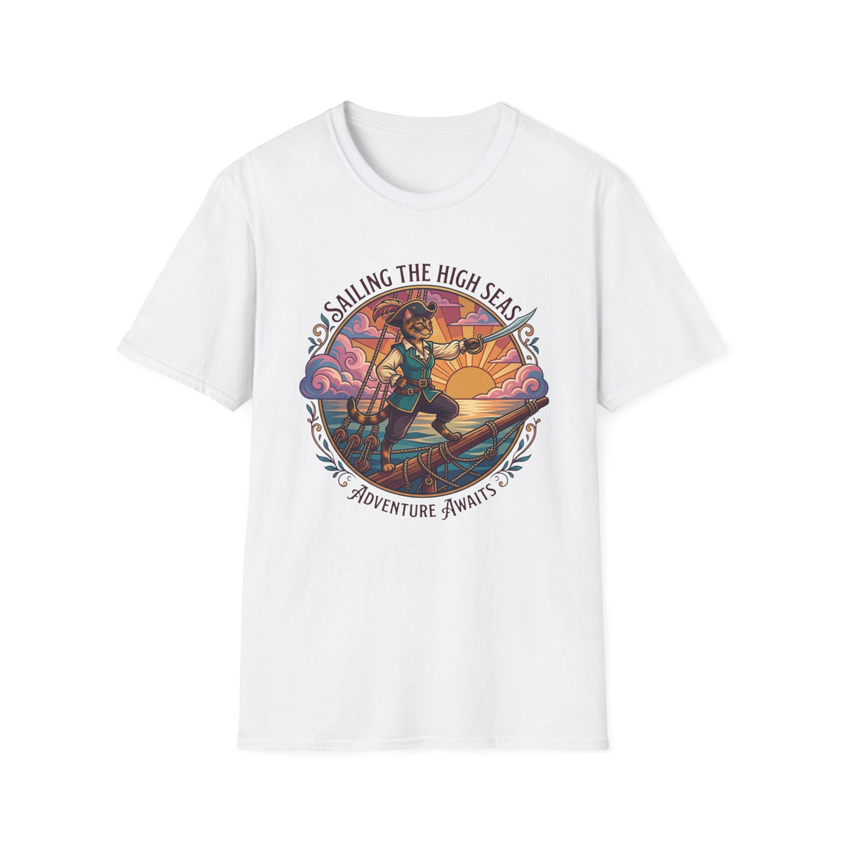 Sailing the High Seas Cat T-Shirt