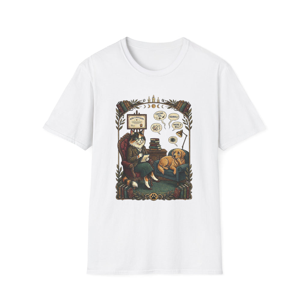 Cat Psychiatrist Dog Patient T-shirt