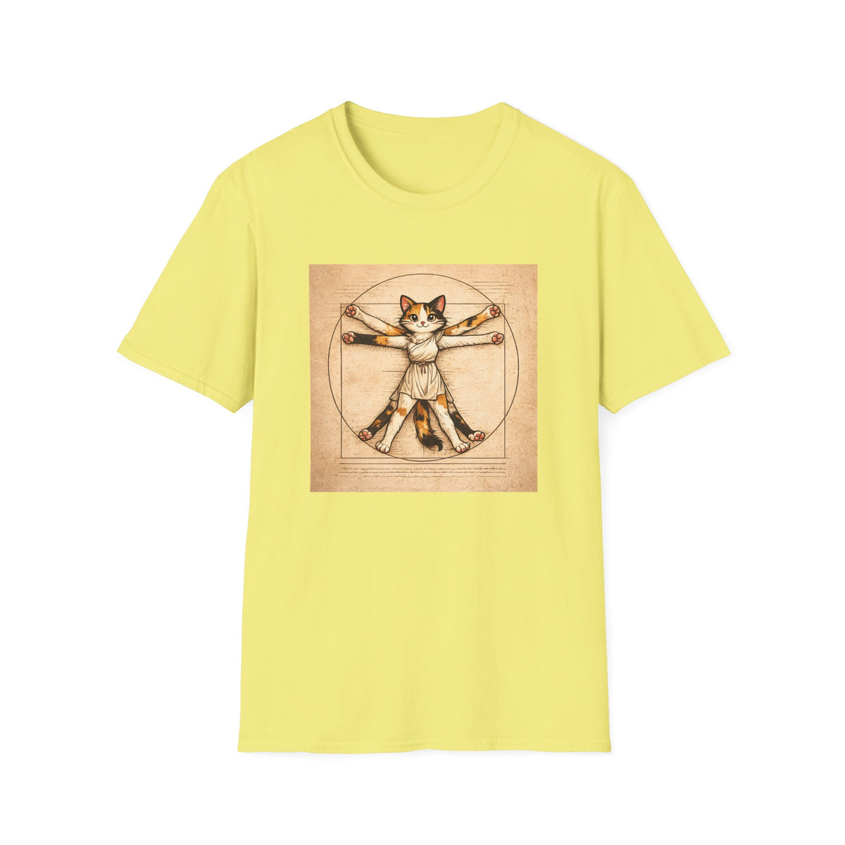 Cat Leonardo da Vinci T-shirt