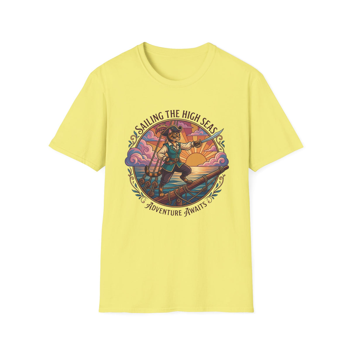 Sailing the High Seas Cat T-Shirt