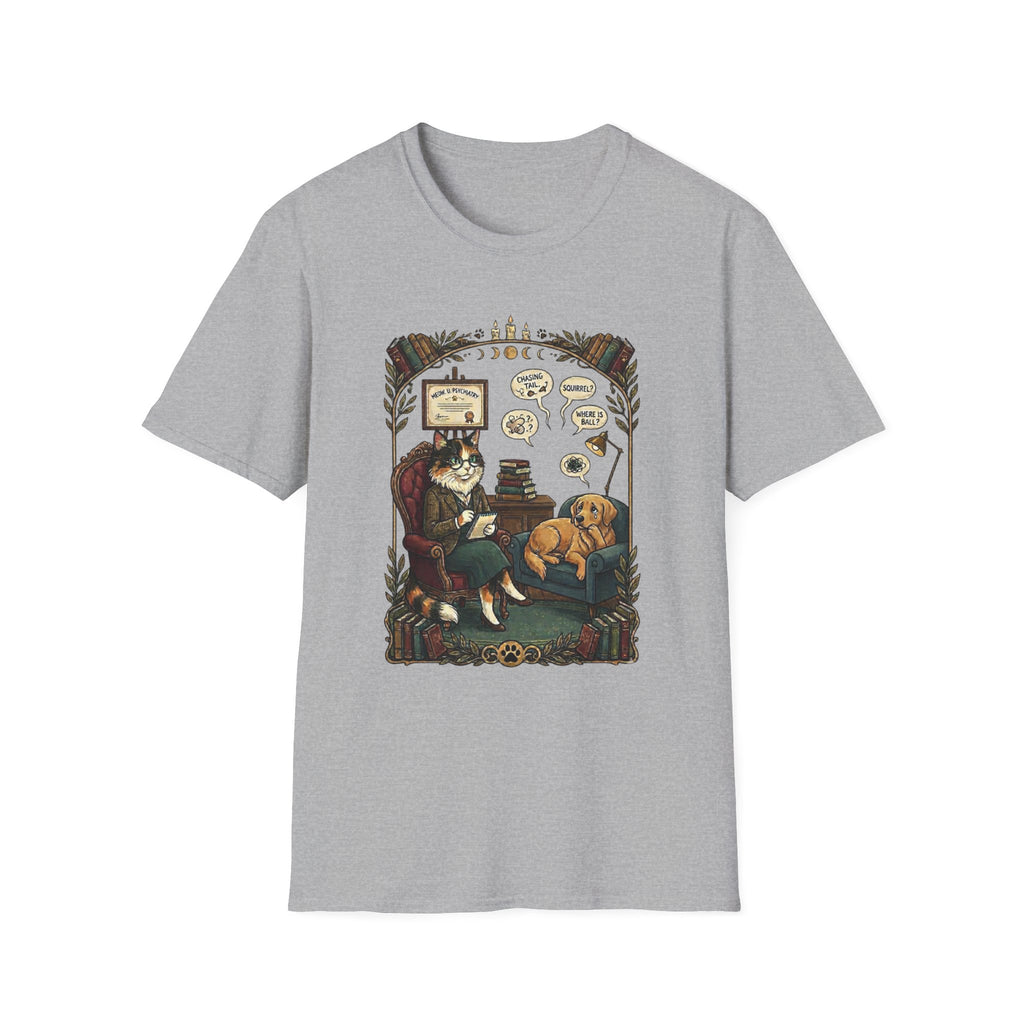 Cat Psychiatrist Dog Patient T-shirt