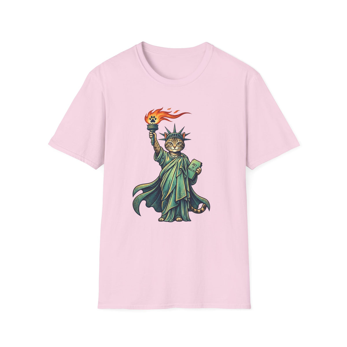 Statue of Liberty Cat T-shirt
