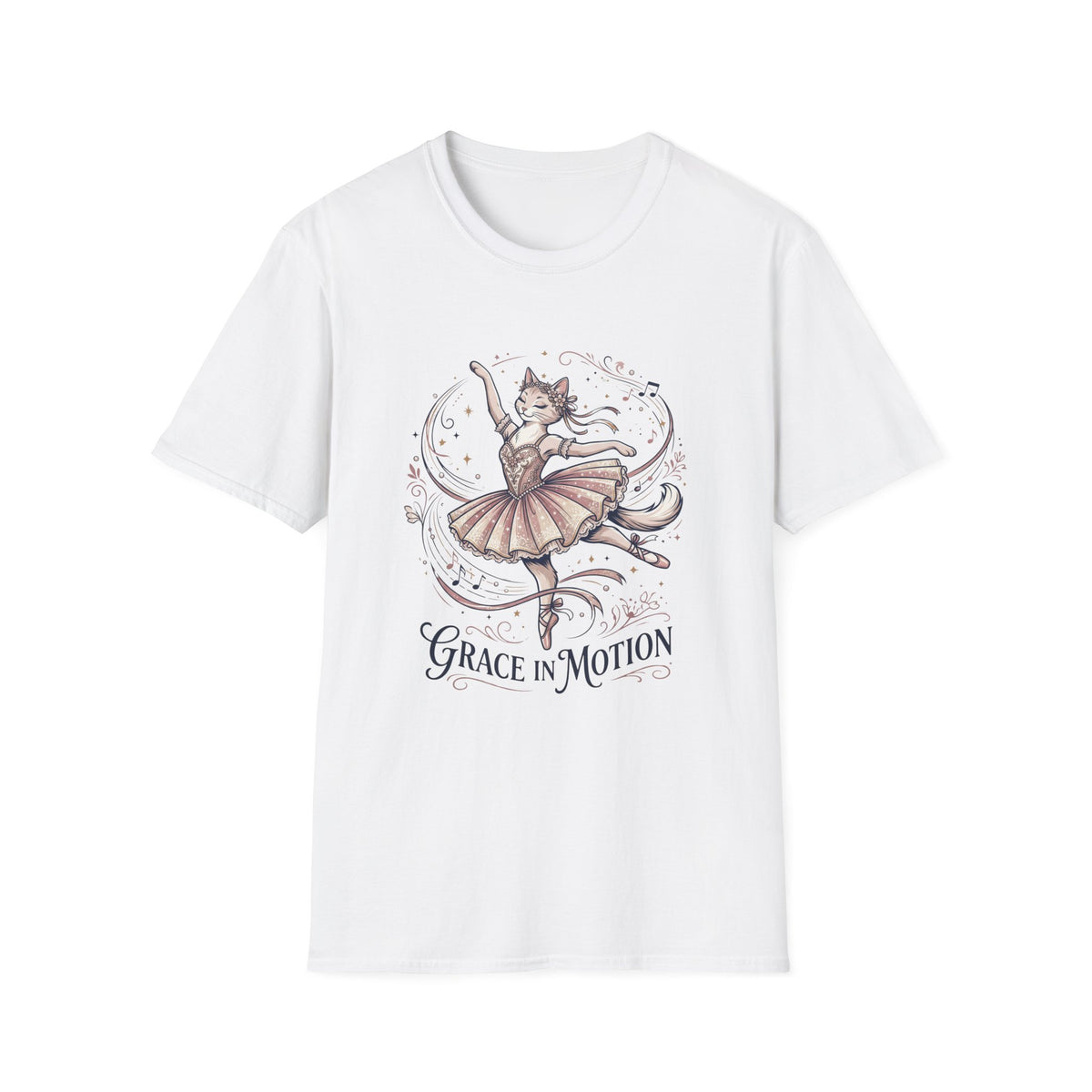 Ballet Cat "Grace in Motion" T-Shirt