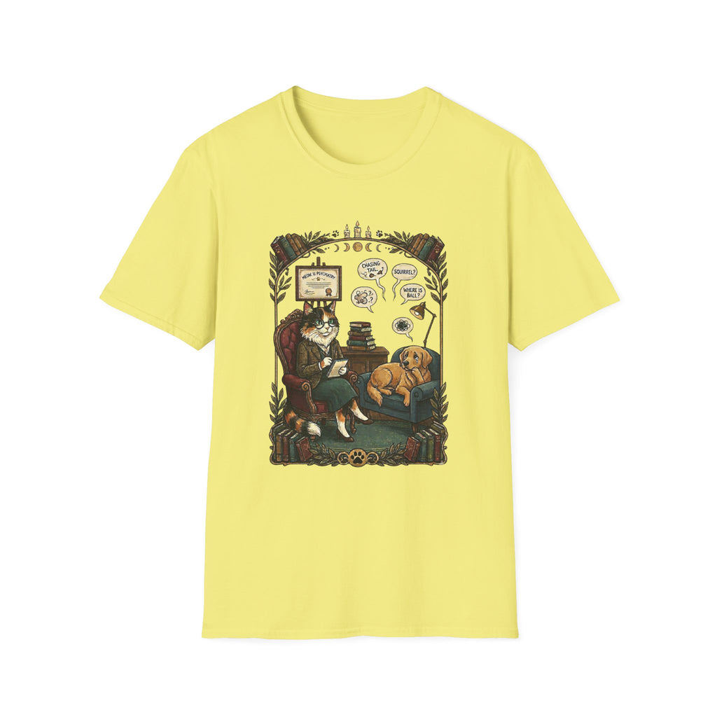 Cat Psychiatrist Dog Patient T-shirt