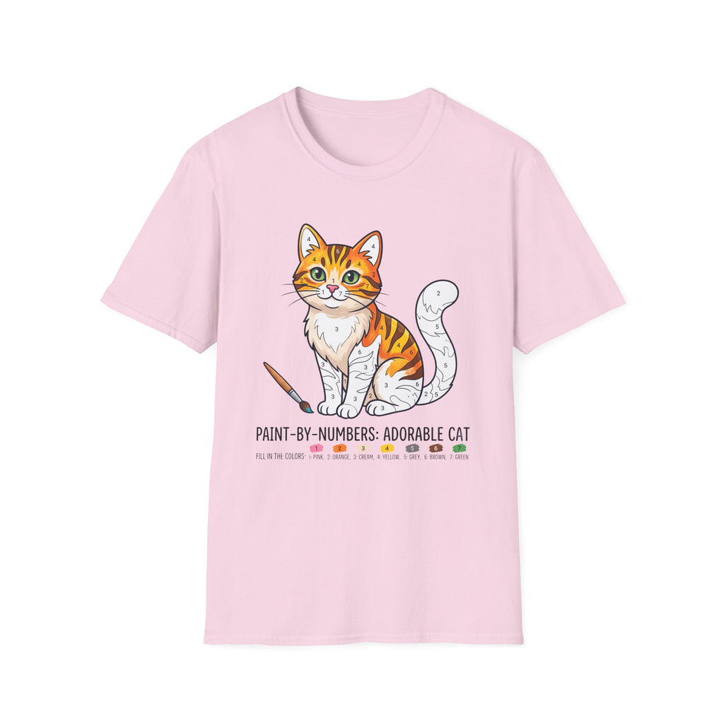 Paint by Numbers Cat T-Shirt