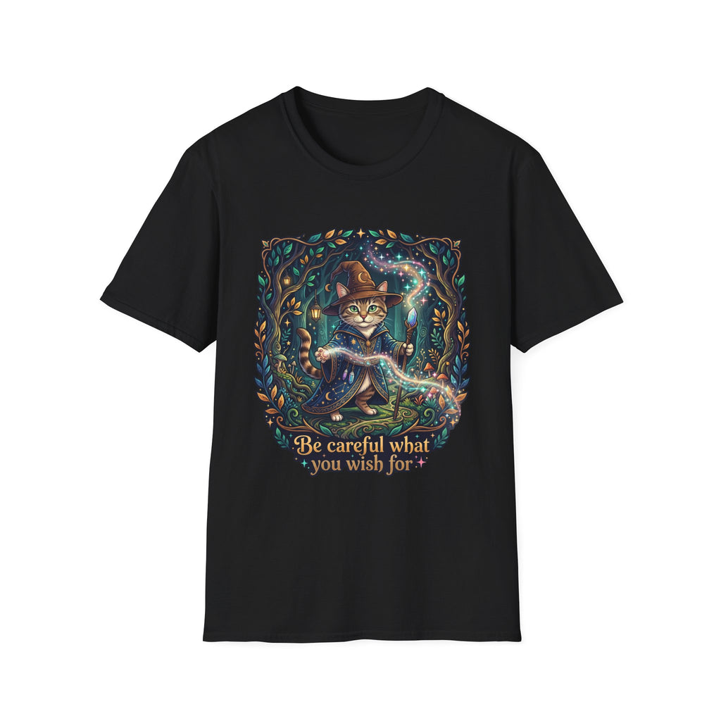 Be Careful Wizard Cat T-Shirt