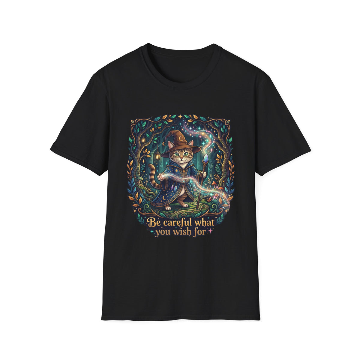 Be Careful Wizard Cat T-Shirt