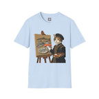 Cat Painting Fish T-Shirt