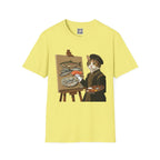 Cat Painting Fish T-Shirt