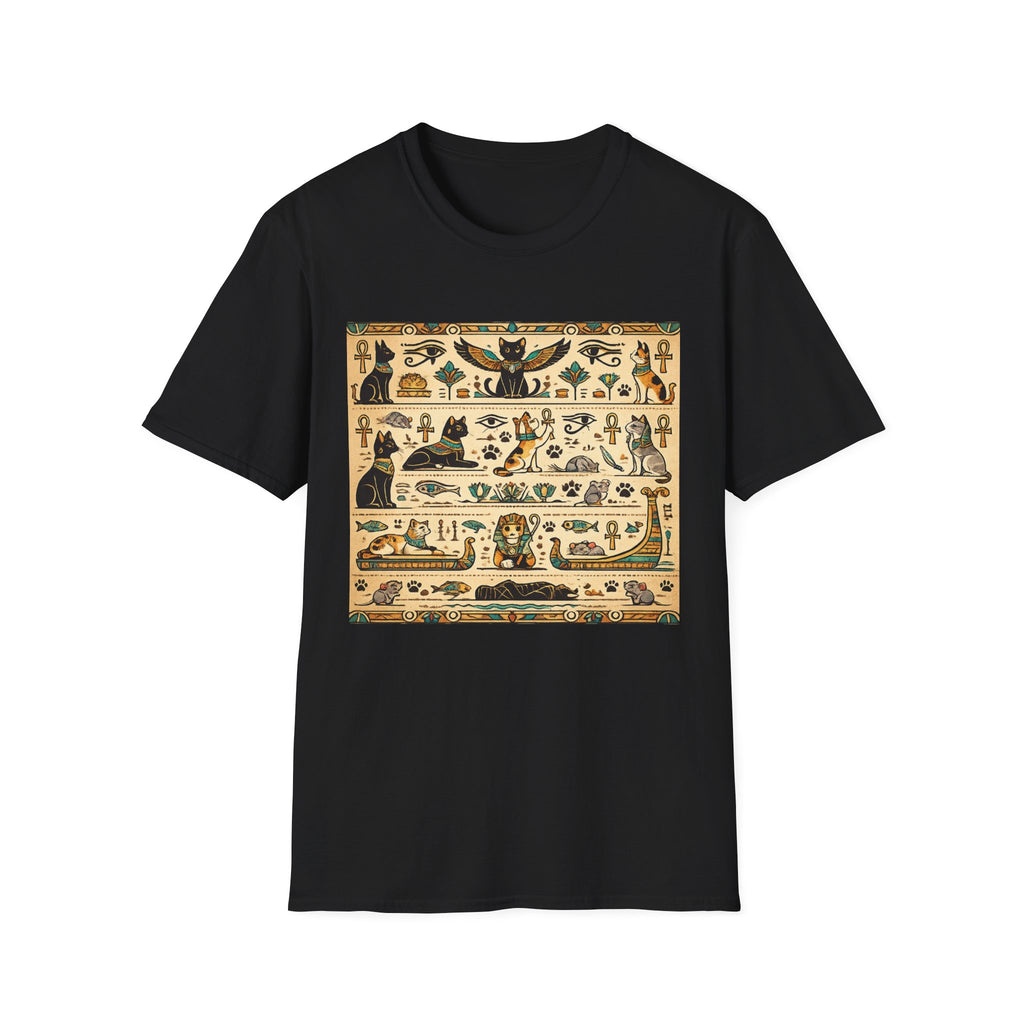 Cat Egyptian Hieroglyphs T-shirt