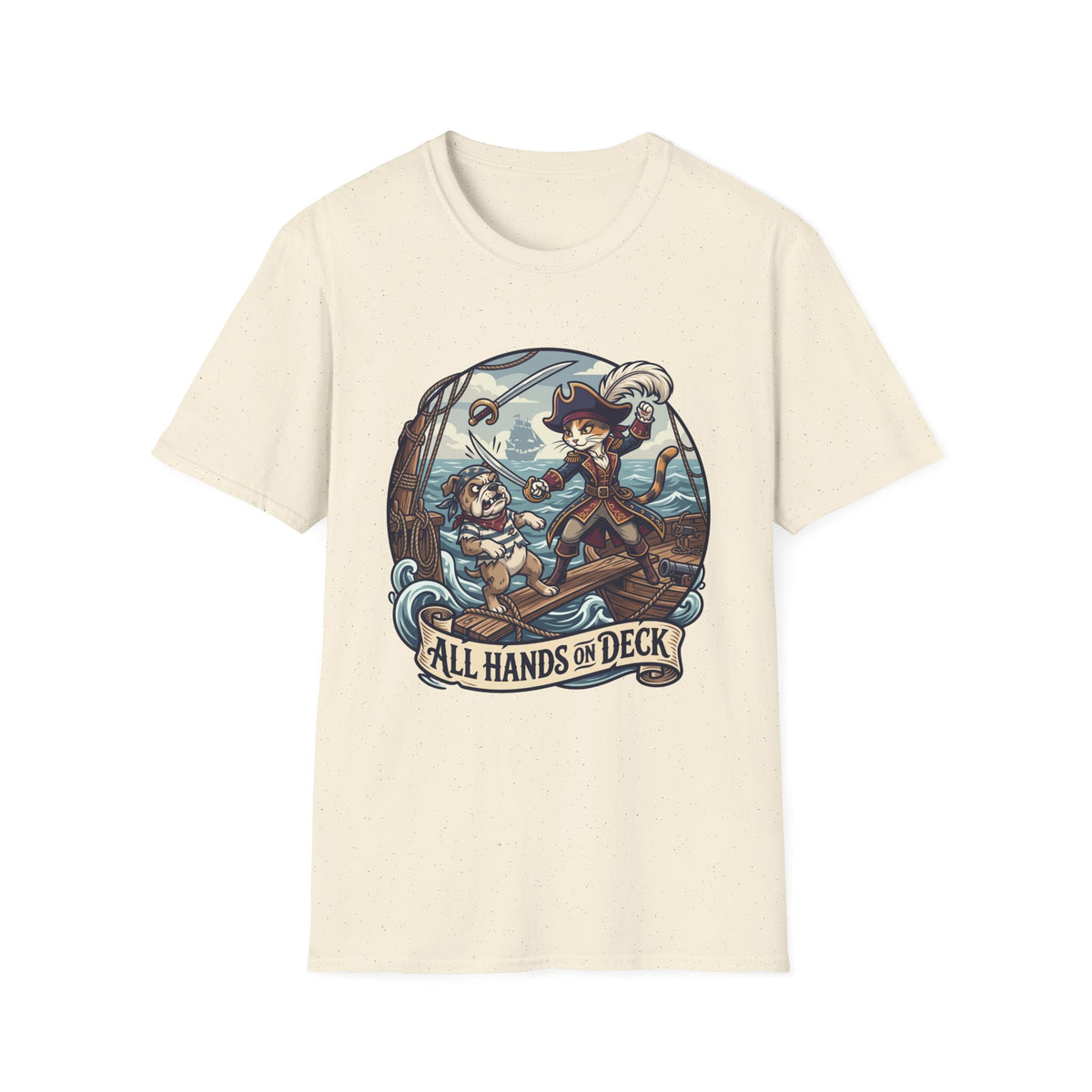Pirate Cat Walk the Plank T-Shirt