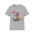 Cat Victorious on Mountain Top T-Shirt