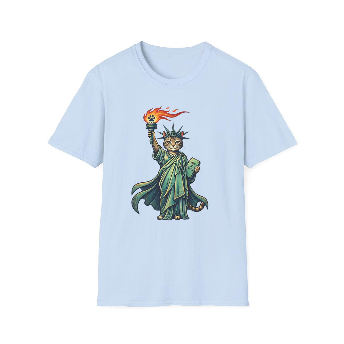 Statue of Liberty Cat T-shirt