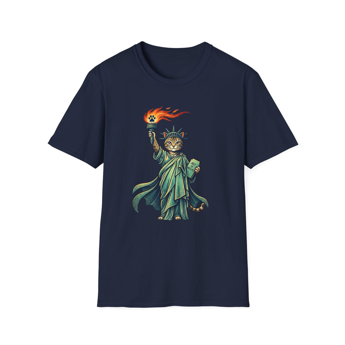 Statue of Liberty Cat T-shirt