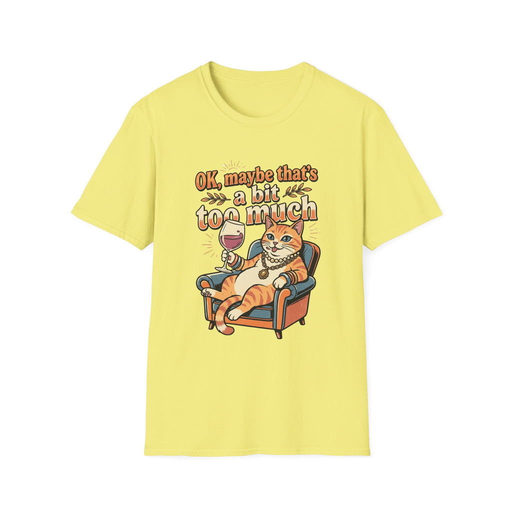 Cat Drinking Wine T-shirt