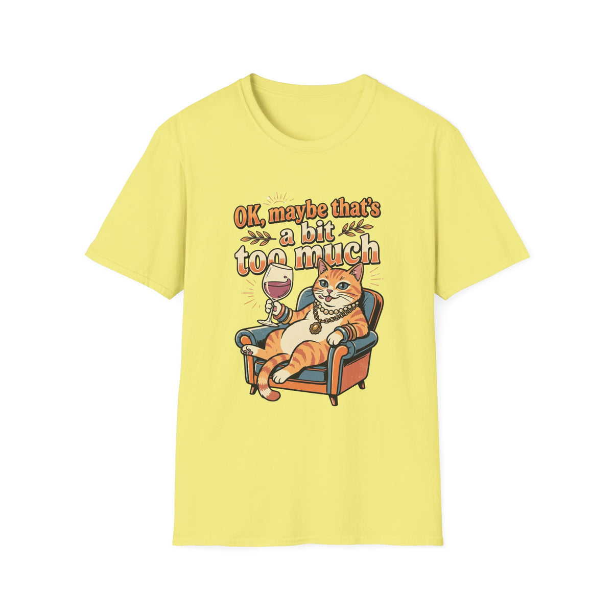 Cat Drinking Wine T-shirt