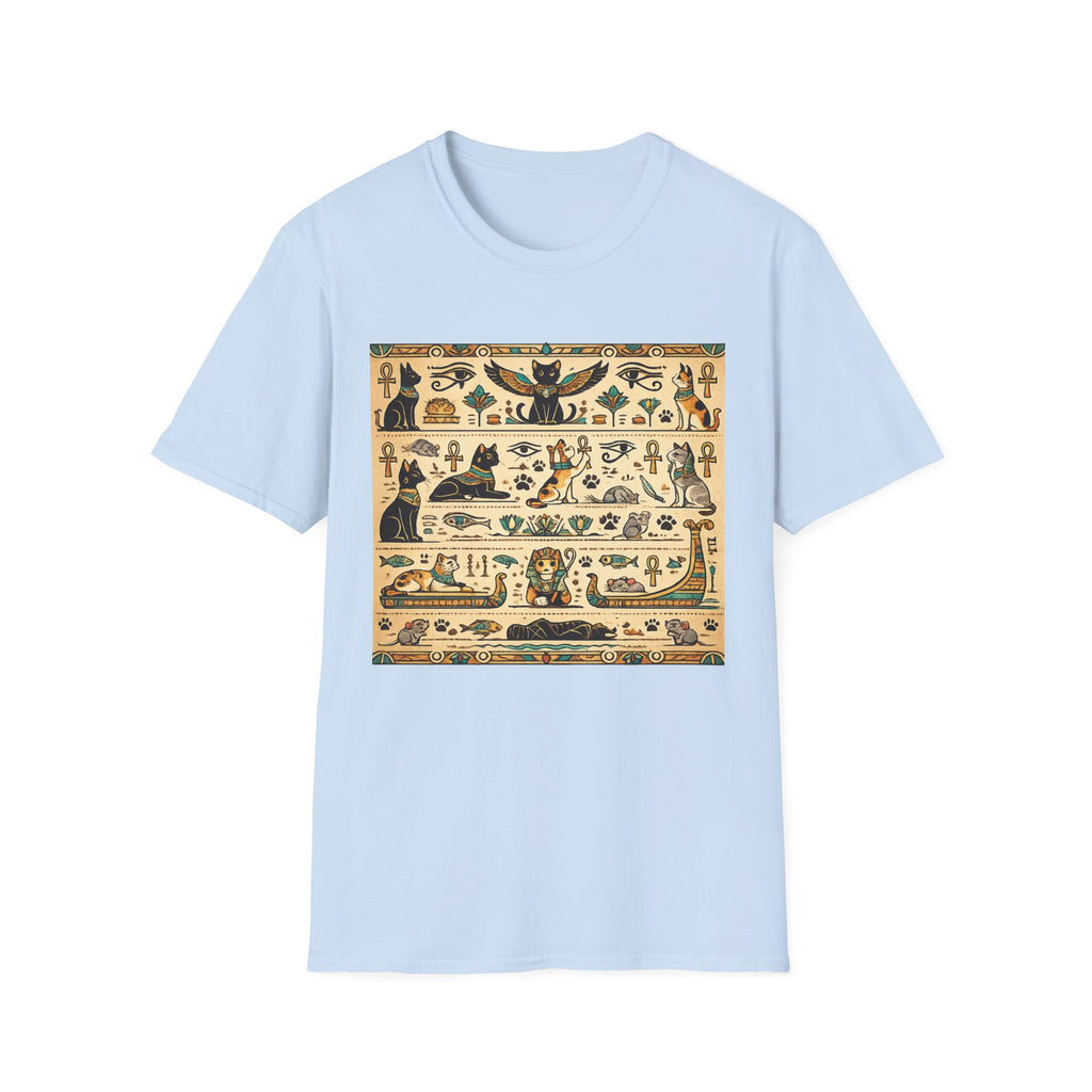 Cat Egyptian Hieroglyphs T-shirt
