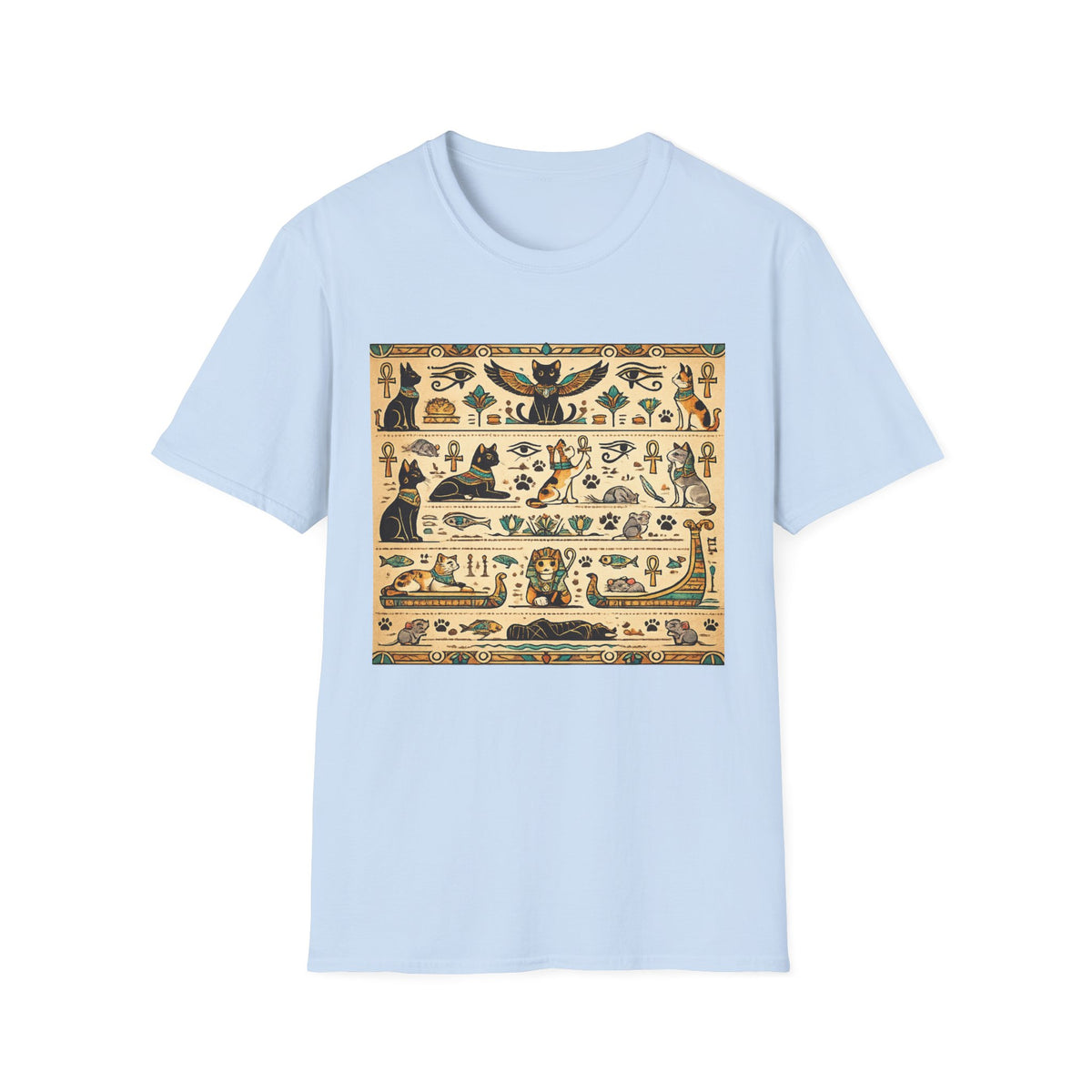 Cat Egyptian Hieroglyphs T-shirt