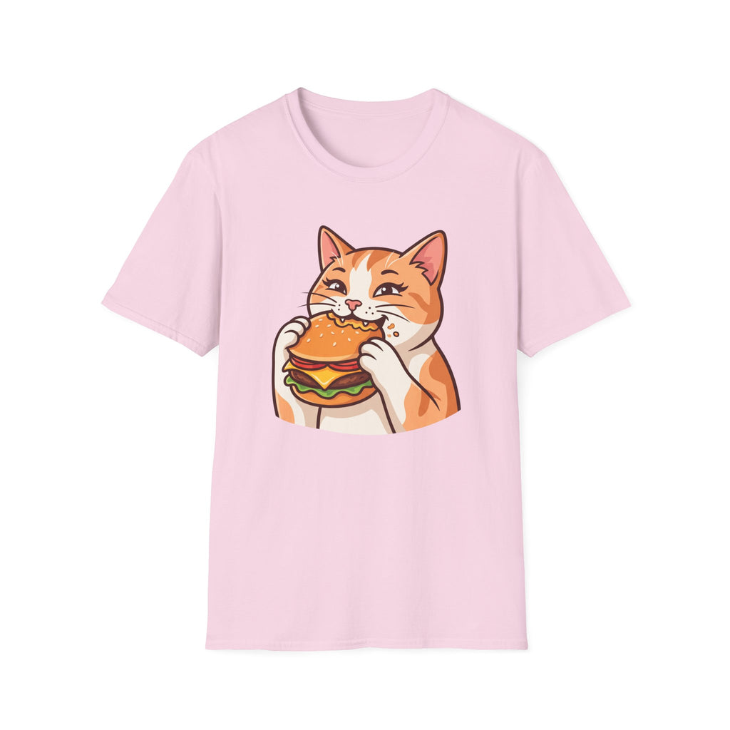 Cat eating Cheeseburger T-Shirt