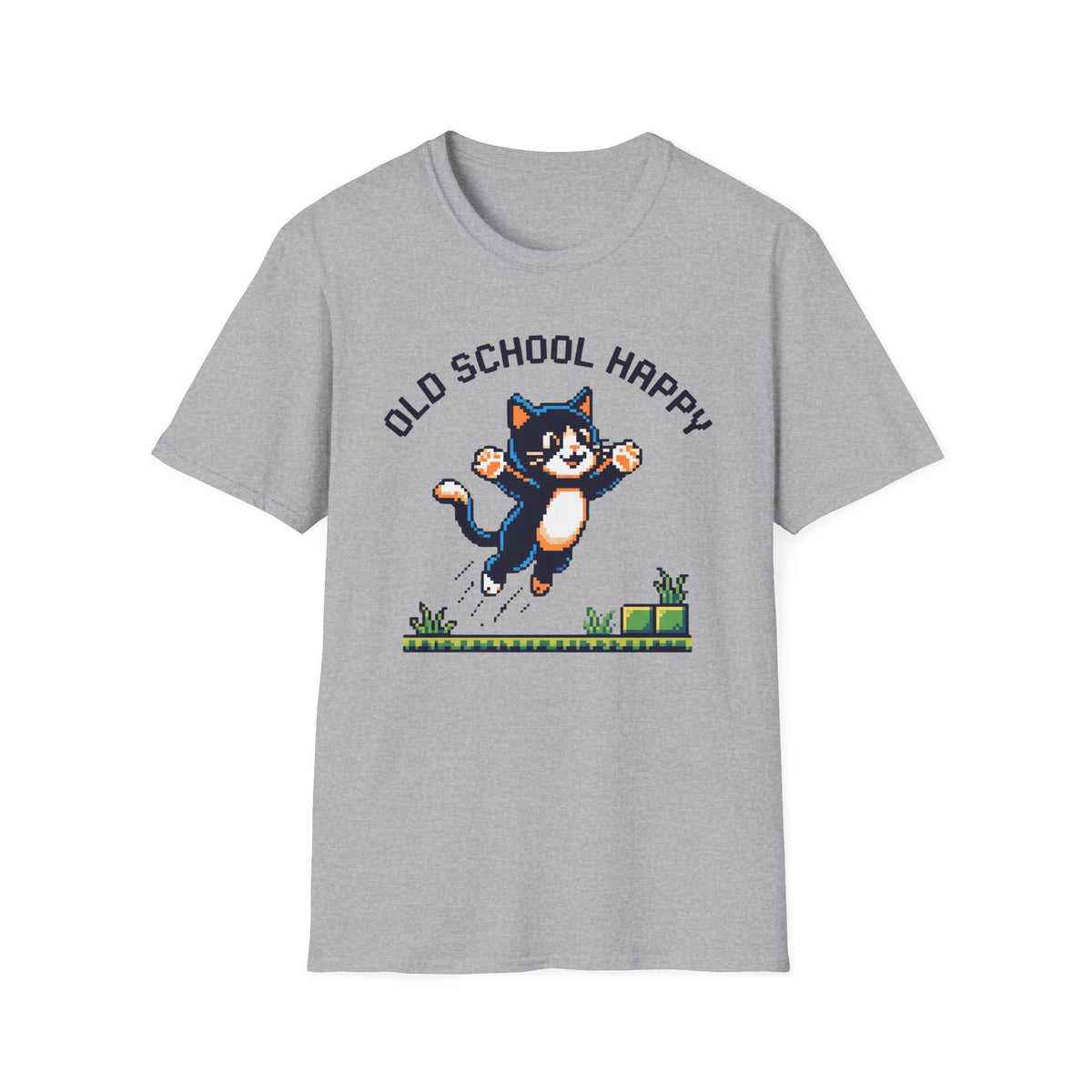 Old School Happy Cat T-Shirt