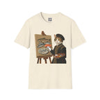 Cat Painting Fish T-Shirt