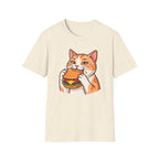 Cat eating Cheeseburger T-Shirt