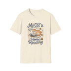 Cat at Home Reading T-shirt