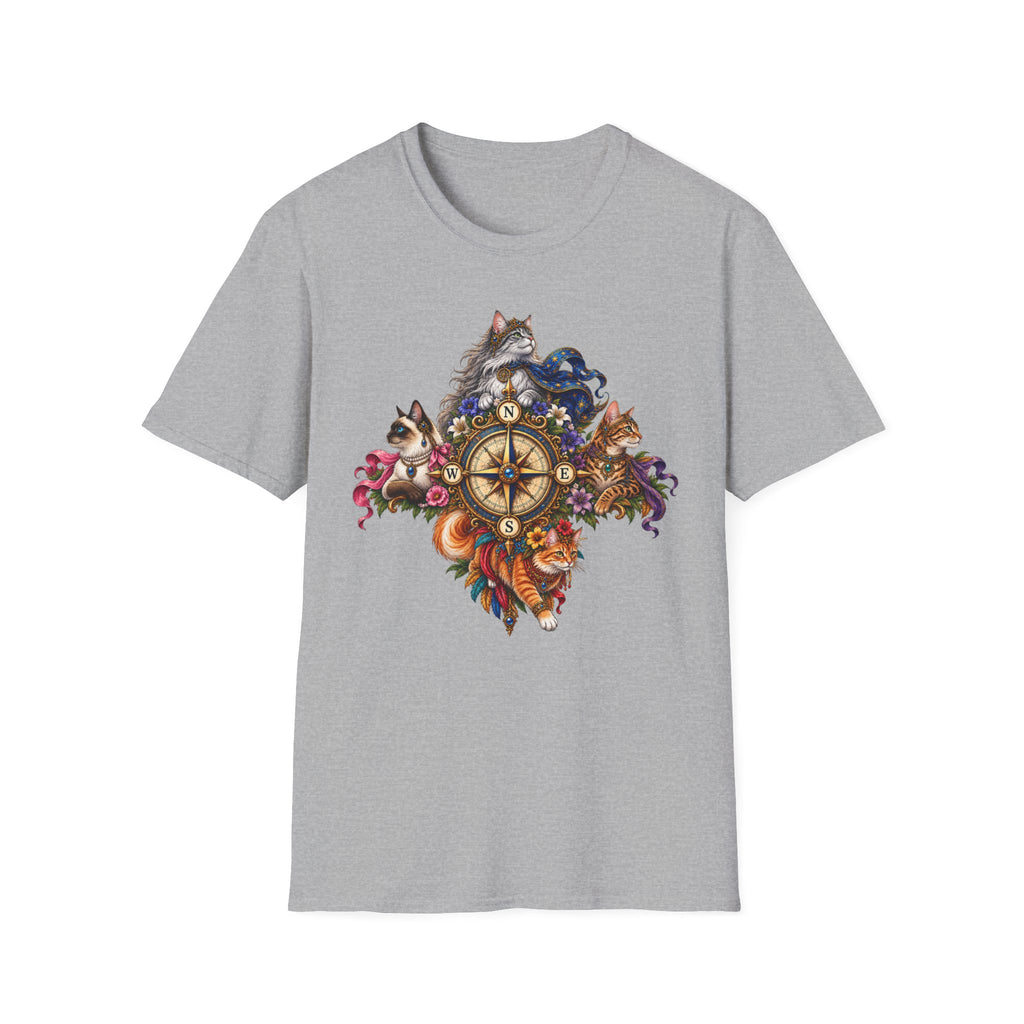 All Points Compass Cat T-Shirt