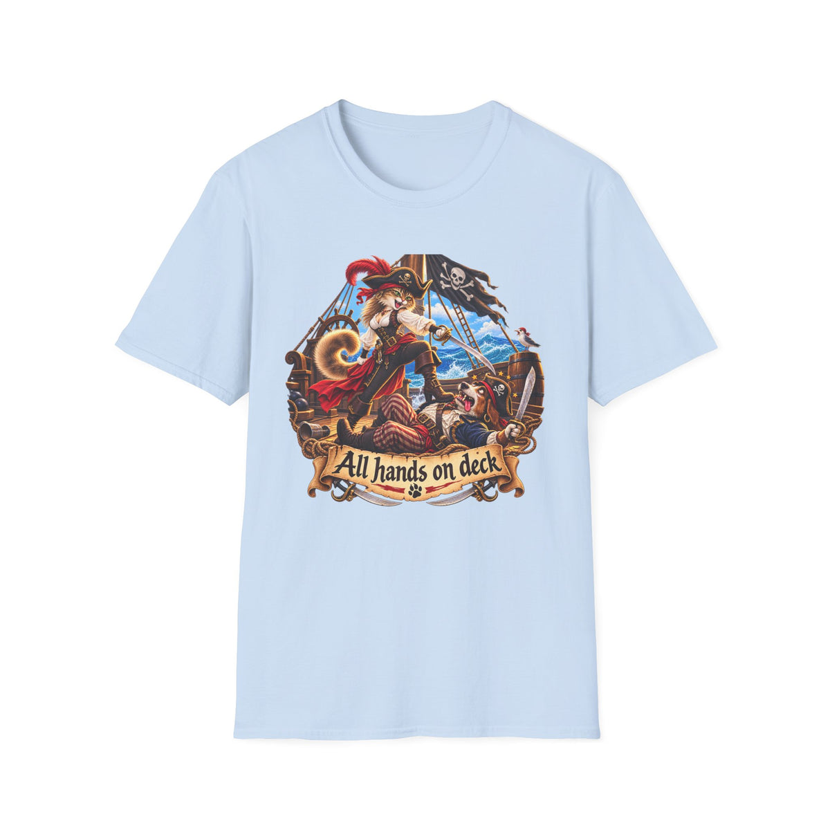 Captain Cat the Swashbuckler T-Shirt