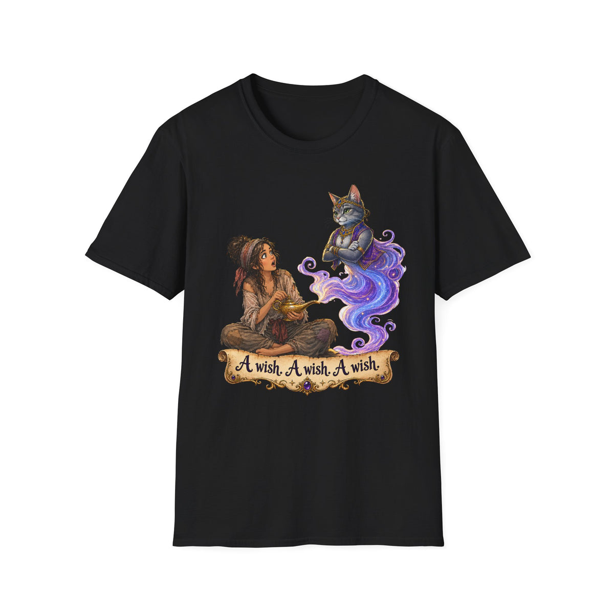Cat Genie 3 wishes T-Shirt