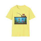 Cat fishing in Fish Tank T-shirt