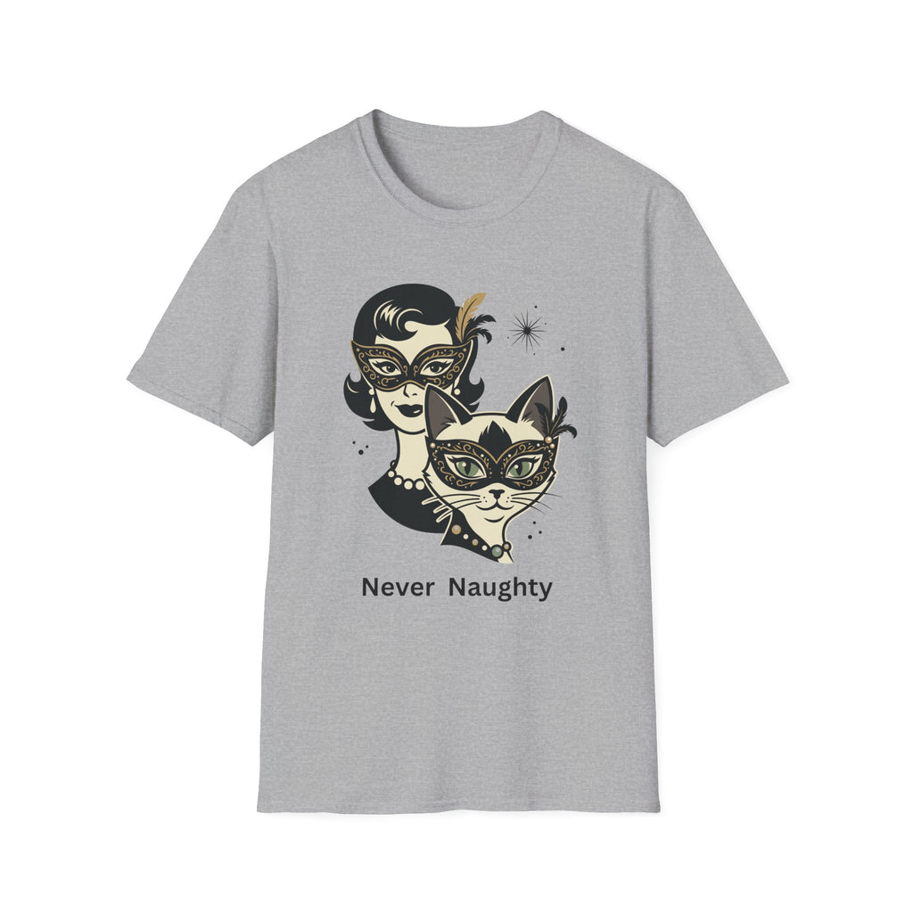 Never Naughty Masquerade Mask T-Shirt